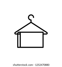 Towel Icon Outline Vector