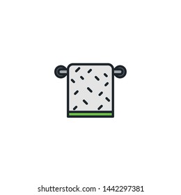 towel icon sign signifier vector