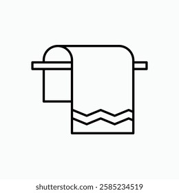 Towel icon. simple vector icon