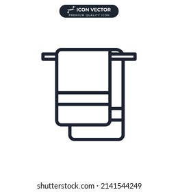 towel icon symbol template for graphic and web design collection logo vector illustration