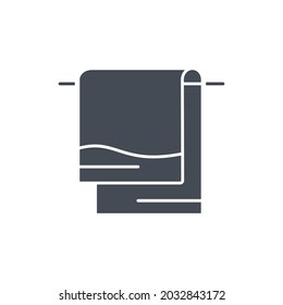 towel icon symbol vector elements for infographic web