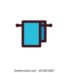 towel icon vector