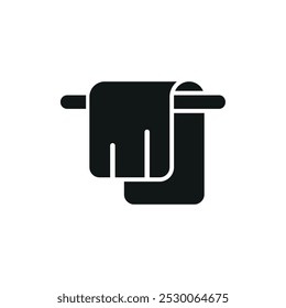Towel icon vector basic design simple and modern concept graphic
