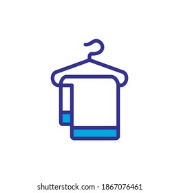 Towel Icon, vector, color style design