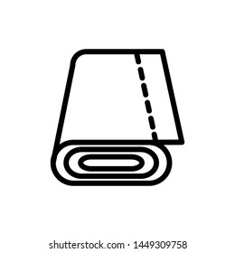 Towel icon vector design template