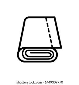 Towel icon vector design template