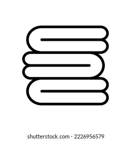 towel icon vector design template in white background