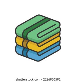 towel icon vector design template in white background