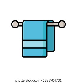 plantilla de diseño de vectores de iconos de toallas simple y limpio