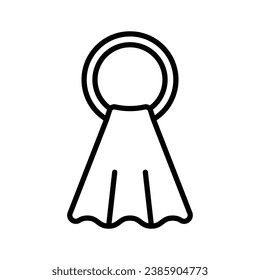 towel icon vector design template simple and clean