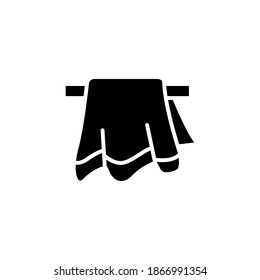 Towel Icon, vector, glyph style design