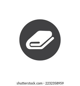 Icono de toalla, ilustración vectorial diseño simple