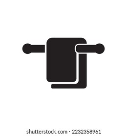 Towel icon, vector illustration simple design