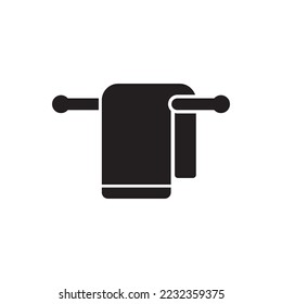 Icono de toalla, ilustración vectorial diseño simple