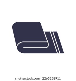 diseño sencillo de ilustración de vector de icono de toalla