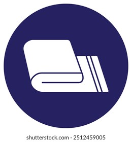 Icono de toalla Ilustración vectorial Diseño simple