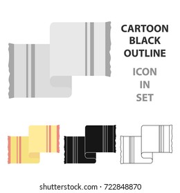 Towel icon of vector illustration for web and mobile