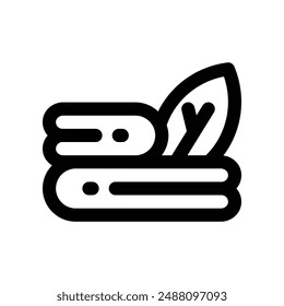 towel icon. vector line icon for your website, mobile, presentation, and logo design.