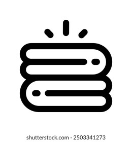towel icon. vector line icon for your website, mobile, presentation, and logo design.
