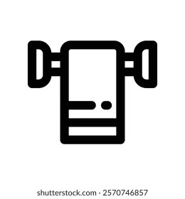 towel icon. vector line icon for your website, mobile, presentation, and logo design.