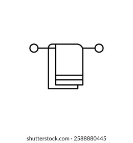 towel icon Vector logo set flat