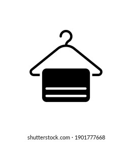 Icono de toalla en vector. Logotipo