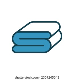 Towel icon vector on trendy design