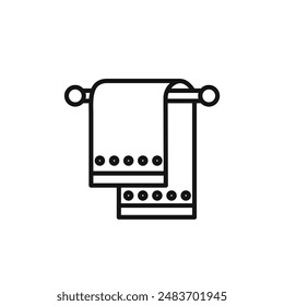 towel icon vector set collection for web