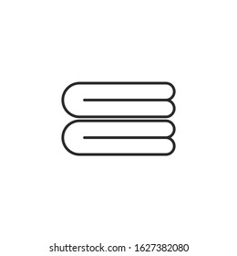 towel Icon vector sign isolated for graphic and web design. towel symbol template color editable on white background.