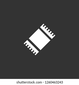 towel icon vector. towel sign on black background. towel icon for web and app