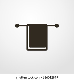 towel icon. vector sign symbol on white background