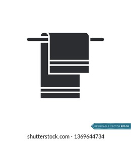 Towel Icon Vector Template