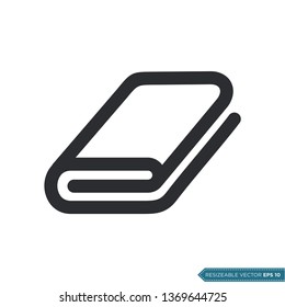Towel Icon Vector Template Illustration Design