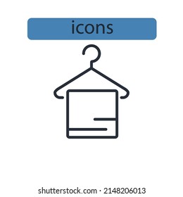 towel icons  symbol vector elements for infographic web