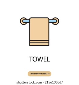 towel icons  symbol vector elements for infographic web