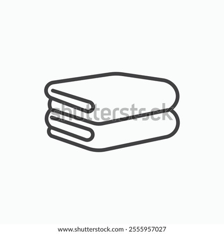 Towel isolated icon. vector illustration.