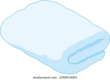 The towel isolated on white background