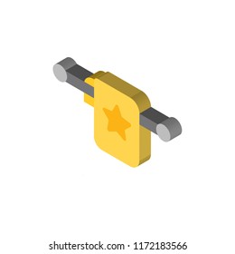 Towel isometric left top view 3D icon