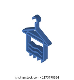 Towel isometric left top view 3D icon