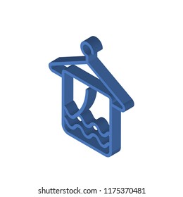 Towel isometric left top view 3D icon