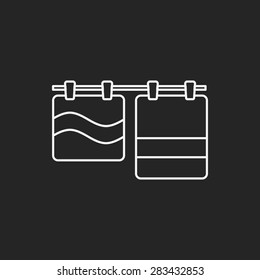 towel line icon