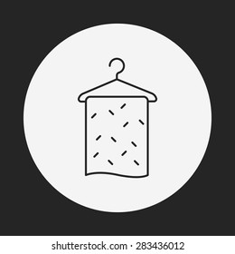towel line icon