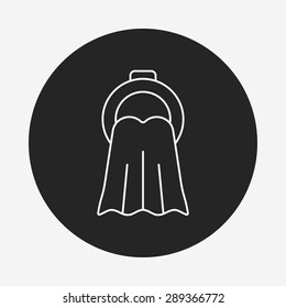 towel line icon