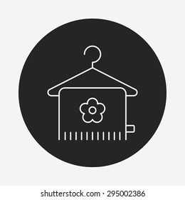 towel line icon