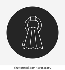 towel line icon
