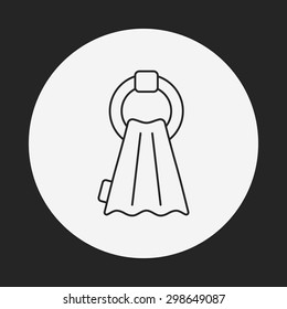 towel line icon