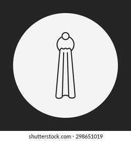towel line icon