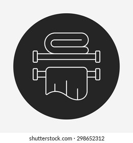 towel line icon