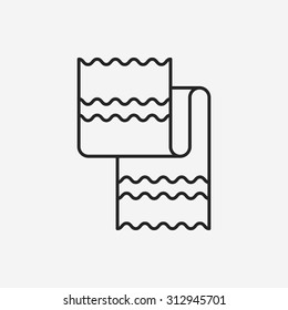 towel line icon