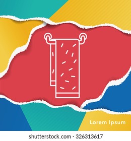 towel line icon